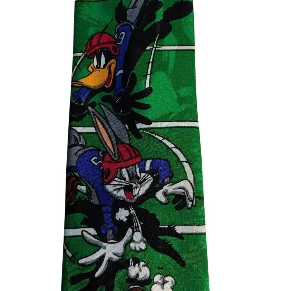 Vintage Looney Tunes Mania Football Season Tie
